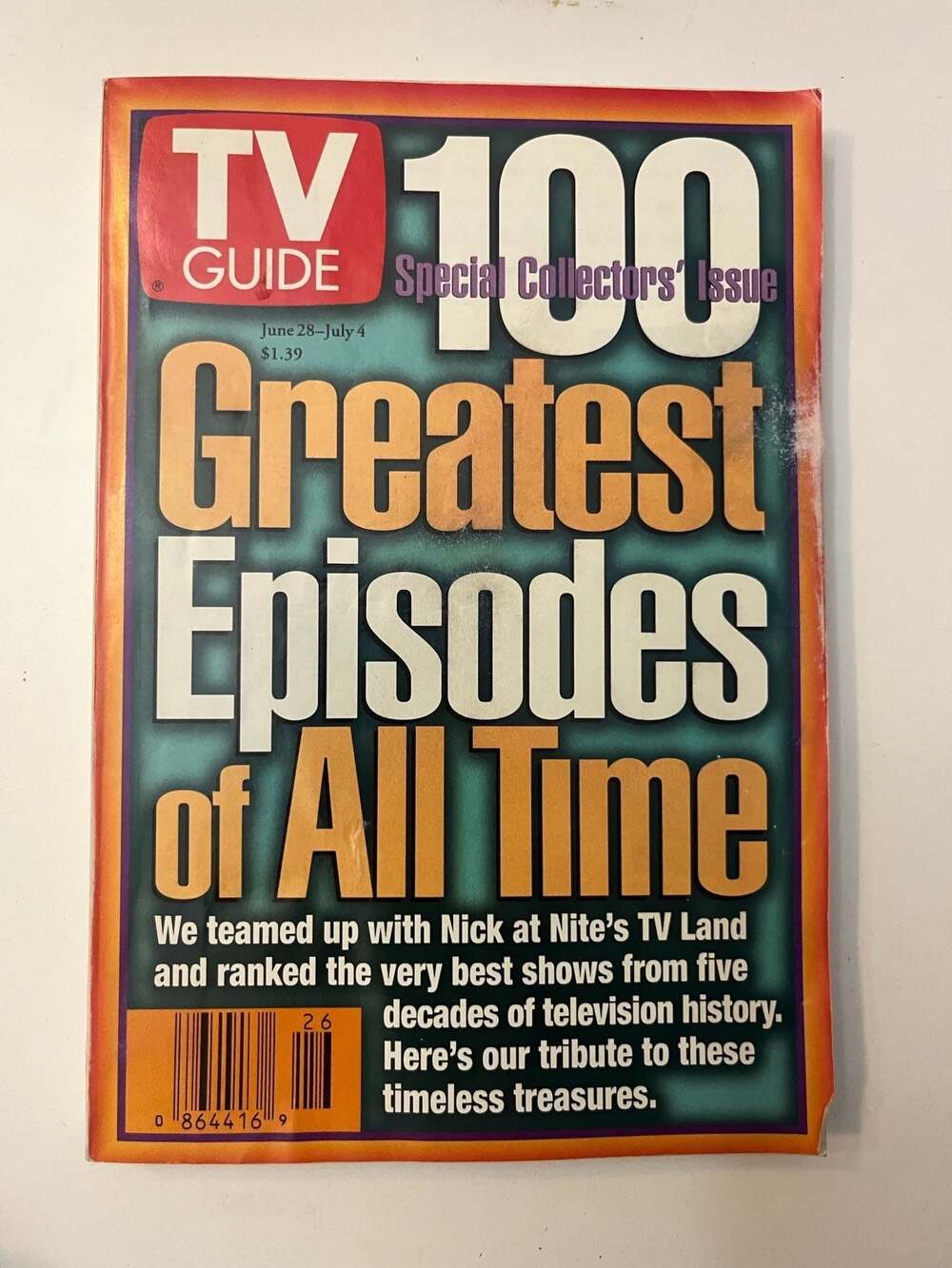 TV Guide Magazine 100 Greatest Episodes All Time Special Collector's Issue 1997